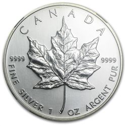 1997 1 oz Silver Canadian Maple Leaf MS-67 NGC