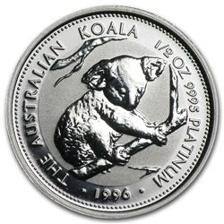 1996 1/2 oz Australian Platinum Koala
