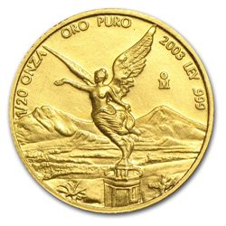 2003 1/20 oz Gold Mexican Libertad (Brilliant Uncircula