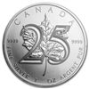 Image 1 : 2013 1 oz Silver Canadian Maple Leaf - 25th Anniv.- MS-