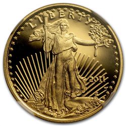 2011-W 1/4 oz Proof Gold American Eagle PF-70 NGC (ER)