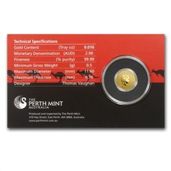 2013 1/2 Gram Australian Gold Kangaroo Mini Roo
