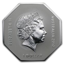 2013 1 oz Australian Silver Kangaroo Road Sign