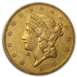 1856 $20 Gold Liberty Double Eagle - XF-40 PCGS