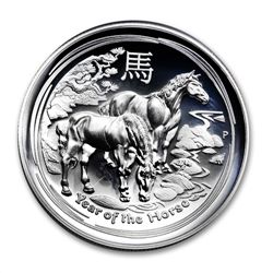 2014 1 oz Silver High Relief Horse Proof PF-70 UCAM NGC