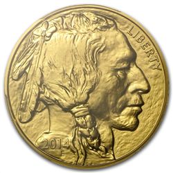 2014 1 oz Gold Buffalo MS-70 PCGS First Strike