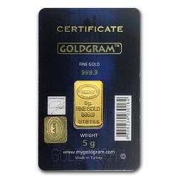 5 gram Istanbul Gold Refinery Bar - Ganesha (In Assay)