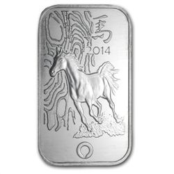1 oz Rand Refinery Silver Bar - Year of the Horse .999