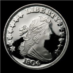 1 oz 1804 Silver Dollar Design Silver Round .999 Fine