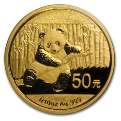 2014 1/10 oz Gold Chinese Panda (Sealed)