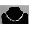 Image 1 : 270.12CTW 16" WHITE-PEACH FRESHWATER PEARL NECKLACE MET