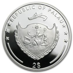 Palau 2013 Silver $2 World of Insects - Papilio Machaon