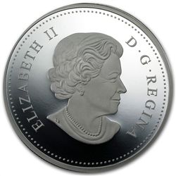 2014 5 oz Silver Proof Canadian $50 - High Relief Maple