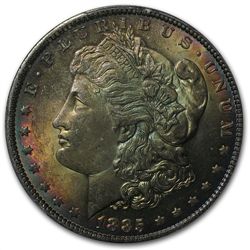 1885-O Morgan Dollar MS-64 PCGS - Umber Toning - CAC