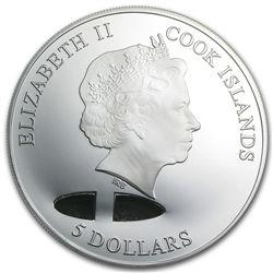 Cook Islands 2013 Proof Silver $5 PGA Tour - Hole in On