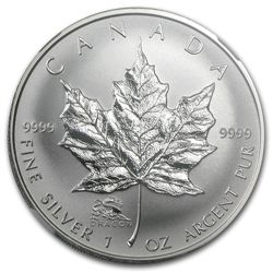 2000 1 oz Silver Canadian Maple Leaf Dragon Privy - SP-
