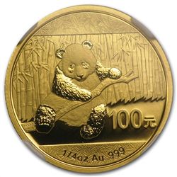 2014 1/4 oz Gold Chinese Panda MS-70 NGC (Early Release
