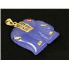 Image 2 : 29.12CTW PURPLE JADE ELEPHANT GOLD PLATED PENDANT
