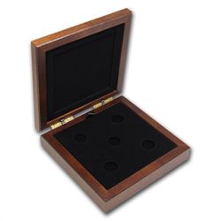 O' Canada 1/10 oz gold coins - 5 Coin Wood Presentation