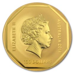 Royal Australian Mint 2014 Gold $100 Koala Road Sign