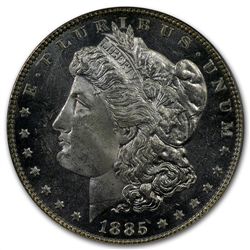 1885 Morgan Dollar - MS-63 DMPL Deep Mirror Proof Like