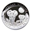 Image 1 : 2014 1 oz Silver Somalian African Elephant (High Relief