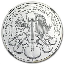 2013 1 oz Silver Austrian Philharmonic MS-69 NGC