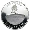 Fiji 2012 Silver $1 Treasures of Mother Nature-Topaz Wh