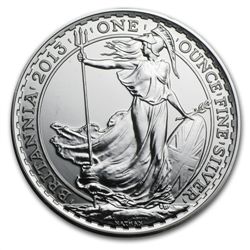 2013 1 oz Lunar Silver Britannia - Year of the Snake