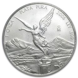 2006 1 oz Silver Libertad MS-68 PCGS