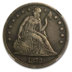 1872 Liberty Seated Dollar Extra Fine-40 NGC