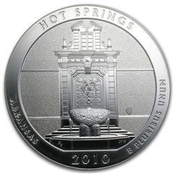 2010 5 oz Silver ATB Hot Springs MS-69 DMPL FS PCGS Joh