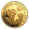 Image 1 : 2014 1 oz Gold Somalian African Elephant