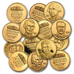 .15 oz Presidential Gold Medals .999 Fine