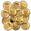 Image 1 : .15 oz Presidential Gold Medals .999 Fine