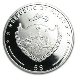 Palau 2013 Silver Proof Mountains &amp; Flora - Mount W