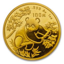 1992 1 oz Gold Chinese Panda MS-68 NGC Small Date