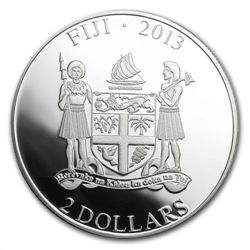 Fiji 2013 Silver Dogs &amp; Cats Series -My Little Pupp