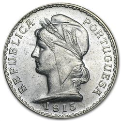 Portugal 1915-1916 Silver Escudos BU