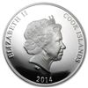 Image 1 : Cook Islands 2014 5 oz Silver Mother of Pearl - Jules V