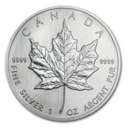 1989 1 oz Silver Canadian Maple Leaf MS-67 PCGS