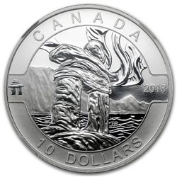 2013 1/2 oz Silver Canadian $10 Inukshuk PF-70 MATTE NG