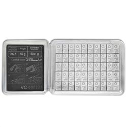 50x 1 gram Valcambi Platinum CombiBar
