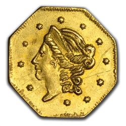 1871 BG-910 Liberty Octagonal 50 Cent Gold MS-61