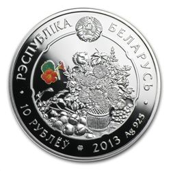 Belarus 2013 Silver Proof Under the Charm of Flowers -