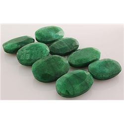 298.63ctw Faceted Loose Emerald Beryl Gemstone Lot of 8