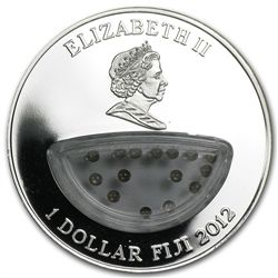 Fiji 2012 $1 Treasures of Mother Nature -Smoky Quartz-S