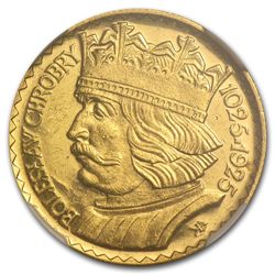 Poland 1925 20 Zlotych Gold Boleslaw NGC MS-64
