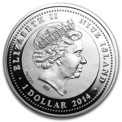 Niue 2014 Silver Proof Man's Best Friends - Cats - Siam