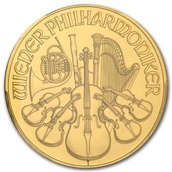 2014 1 oz Gold Austrian Philharmonic PCGS MS-69